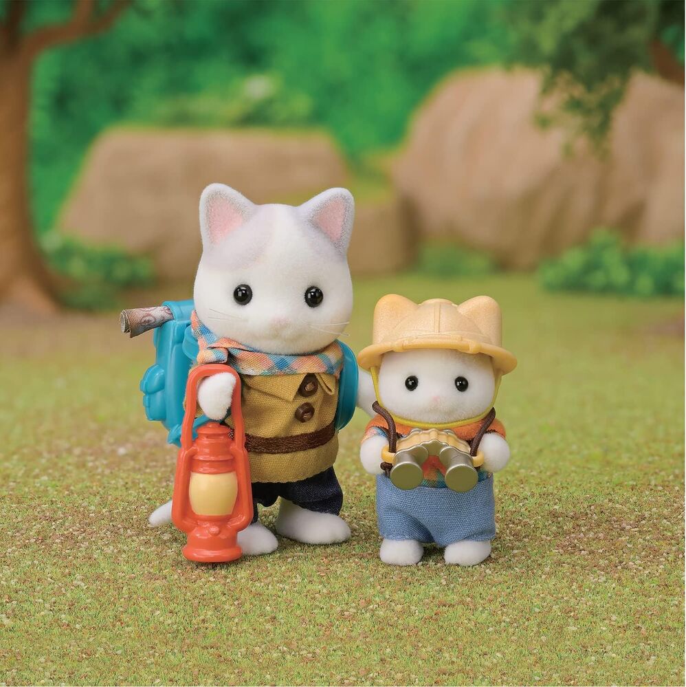 Sylvanian Families - Latte Cat Brother & Baby Exciting Exploration Set