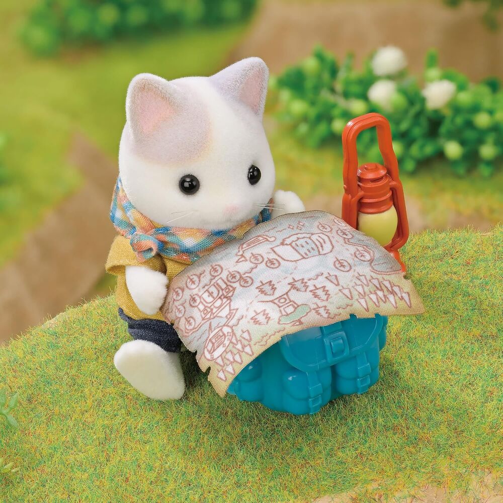 Sylvanian Families - Latte Cat Brother & Baby Exciting Exploration Set