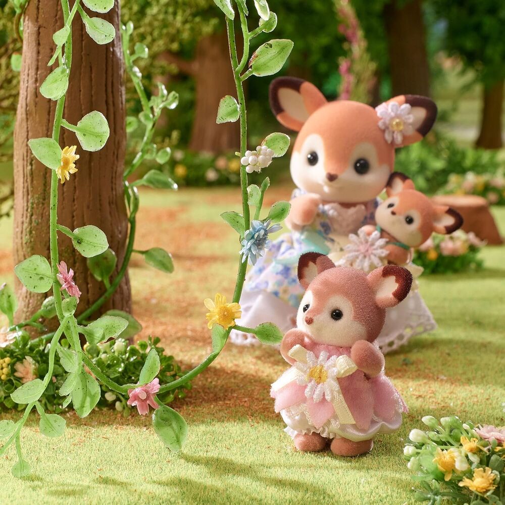 Sylvanian Families - Deer Babies Floral Swing Set