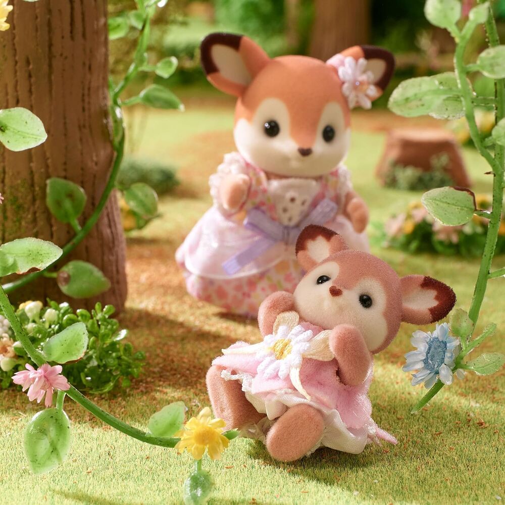 Sylvanian Families - Deer Babies Floral Swing Set