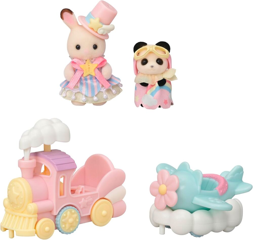 Sylvanian Families - Amusement Park Ride Set Plane & Train