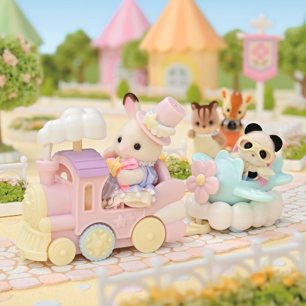 Sylvanian Families - Amusement Park Ride Set Plane & Train