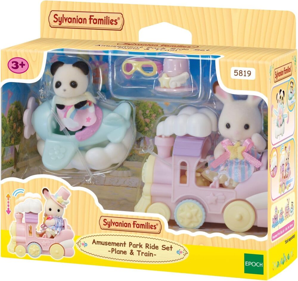 Sylvanian Families - Amusement Park Ride Set Plane & Train
