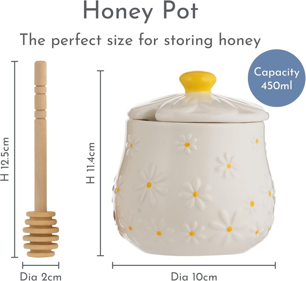 Price & Kensington - Daisy Honey Pot & Drizzler