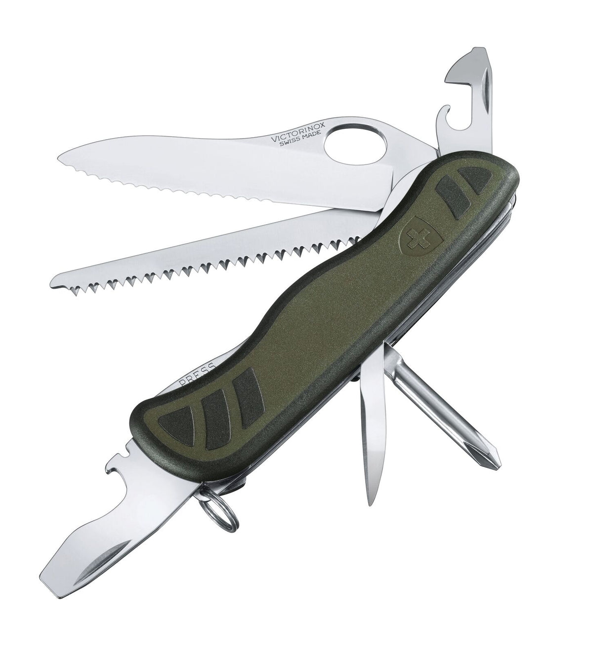 Victorinox Swiss Army Knife - Soldiers Knife Green/Black