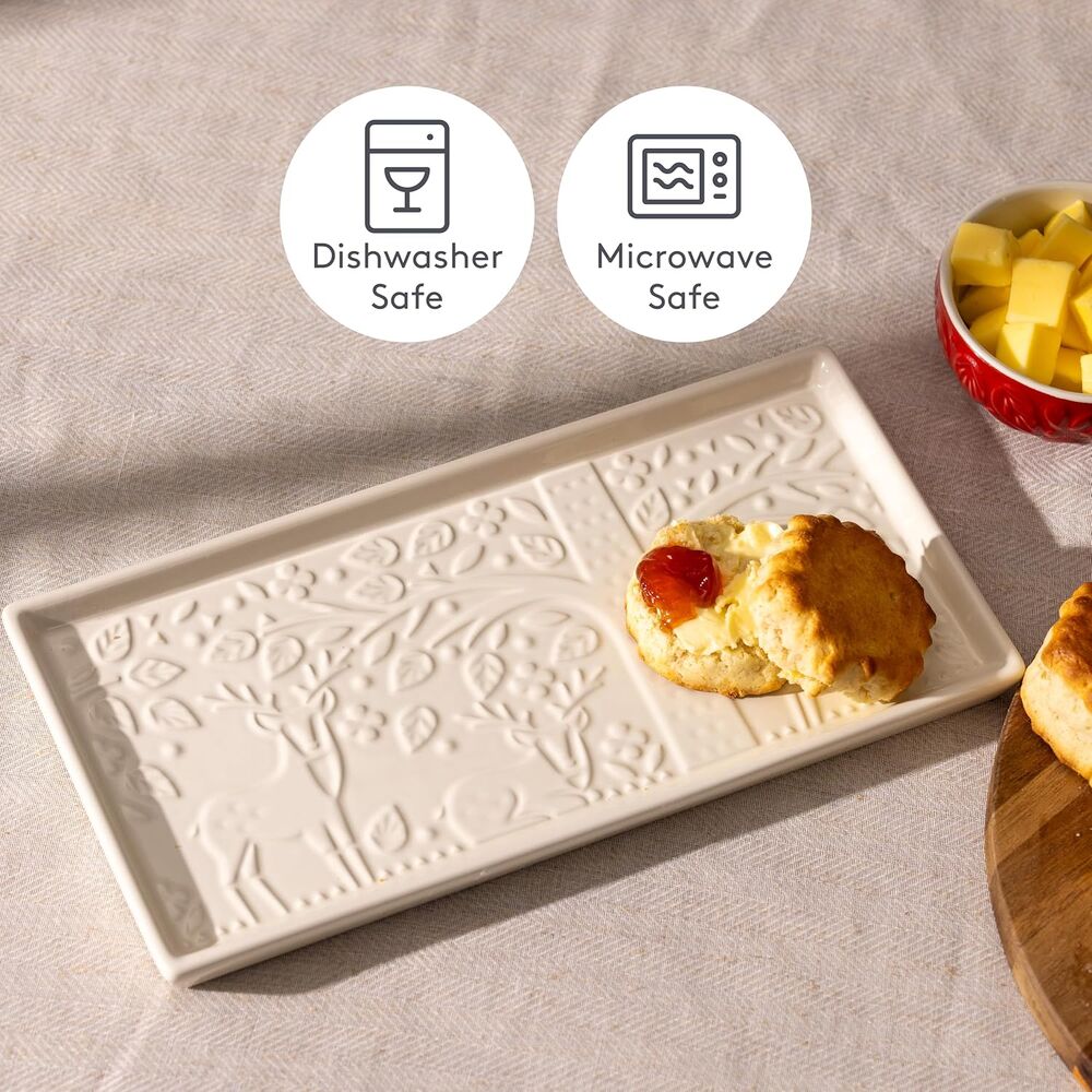 Mason Cash - In The Forest Cream Serving Platter - 30cm