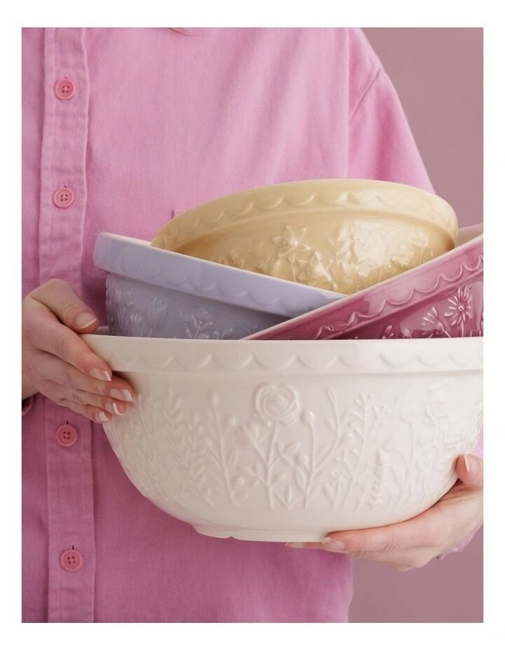 Mason Cash - In The Meadow Rose Cream Mixing Bowl - 29cm
