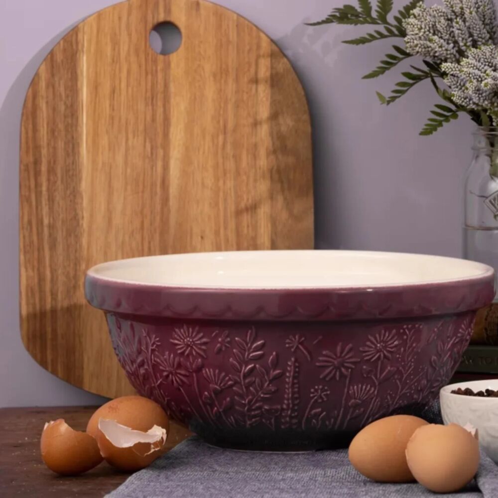 Mason Cash - In The Meadow Daisy Purple Mixing Bowl - 26cm