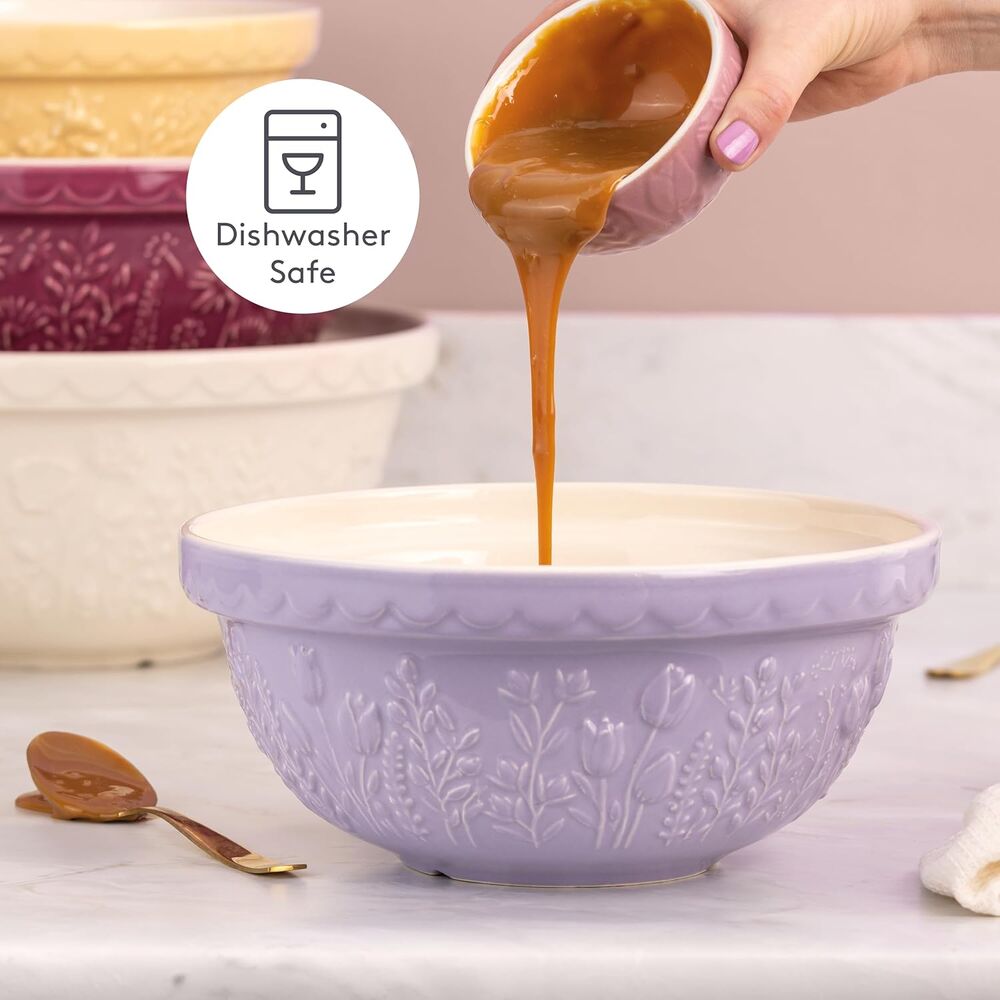Mason Cash - In The Meadow Tulip Lilac Mixing Bowl - 24cm