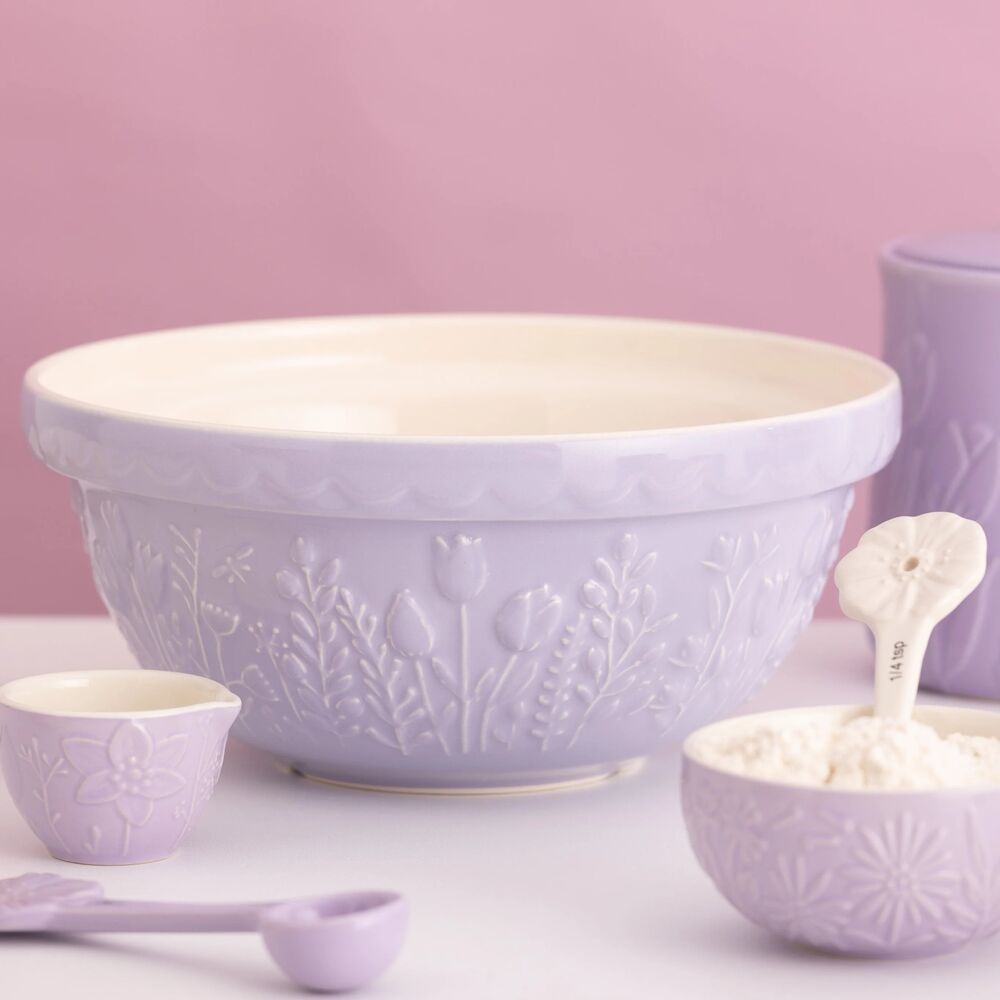 Mason Cash - In The Meadow Tulip Lilac Mixing Bowl - 24cm