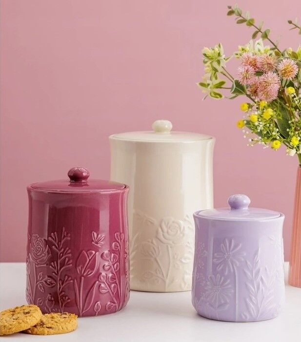 Mason Cash - In The Meadow Lilac Storage Jar - 800mL