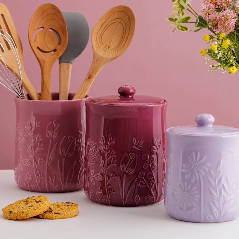 Mason Cash - In The Meadow Lilac Storage Jar - 800mL