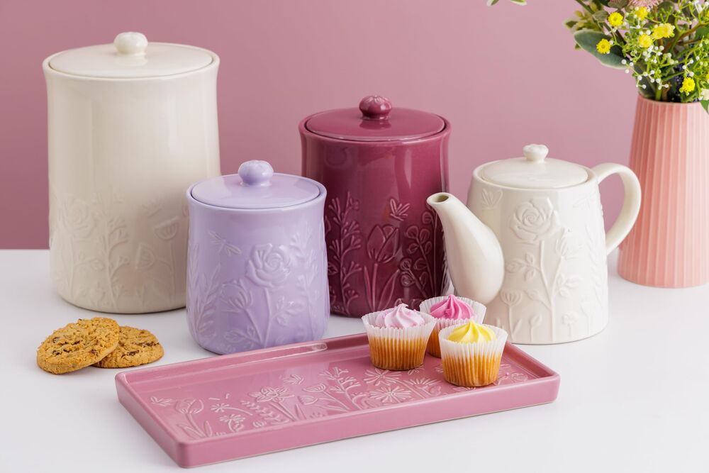 Mason Cash - In The Meadow Lilac Storage Jar - 800mL