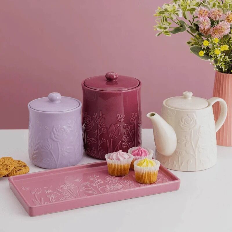 Mason Cash - In The Meadow Lilac Storage Jar - 800mL