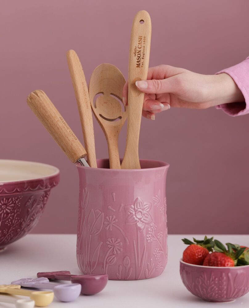 Mason Cash - In The Meadow Pink Utensil Pot - 15cm