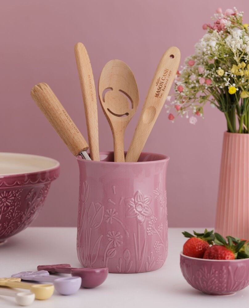 Mason Cash - In The Meadow Pink Utensil Pot - 15cm
