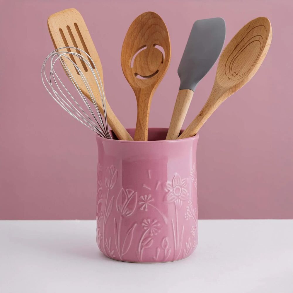 Mason Cash - In The Meadow Pink Utensil Pot - 15cm