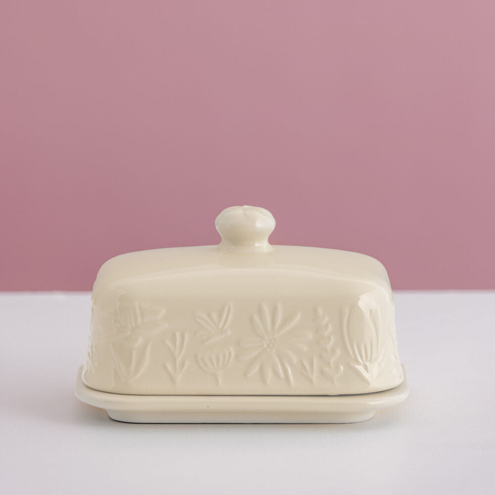 Mason Cash - In The Meadow Cream Butter Dish - 16cm
