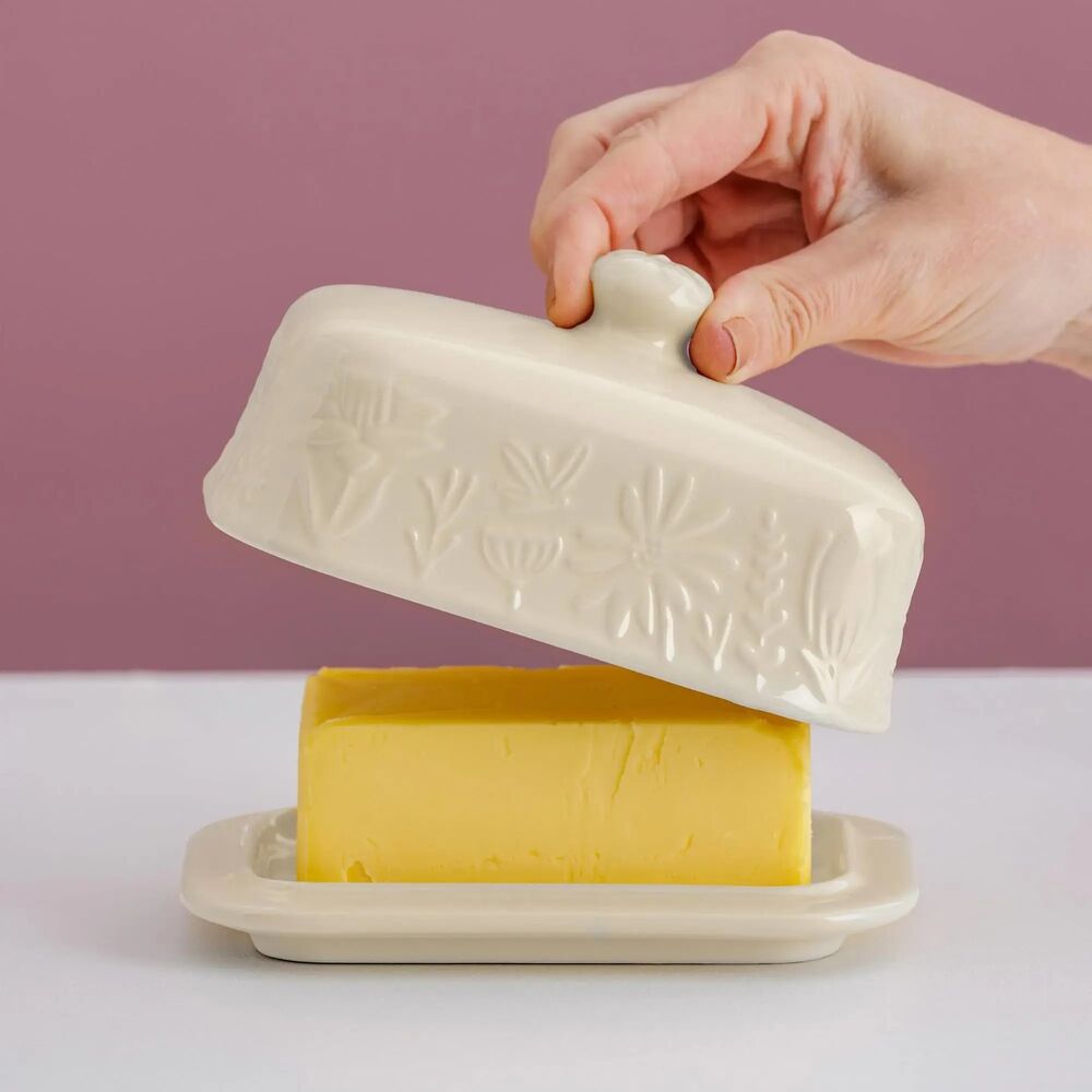 Mason Cash - In The Meadow Cream Butter Dish - 16cm