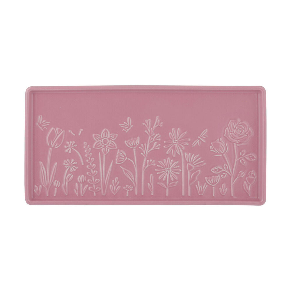 Mason Cash - In The Meadow Pink Rectangle Platter - 30x15x2cm