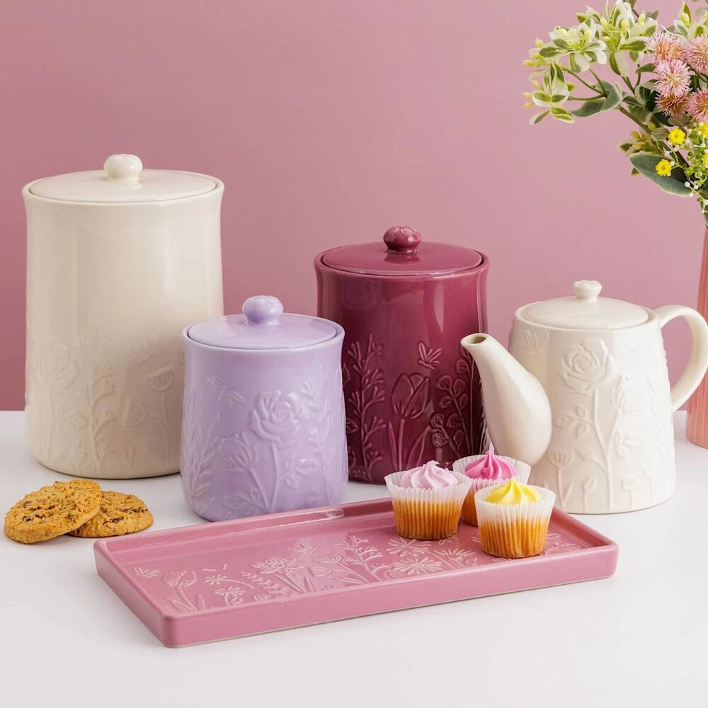 Mason Cash - In The Meadow Pink Rectangle Platter - 30x15x2cm