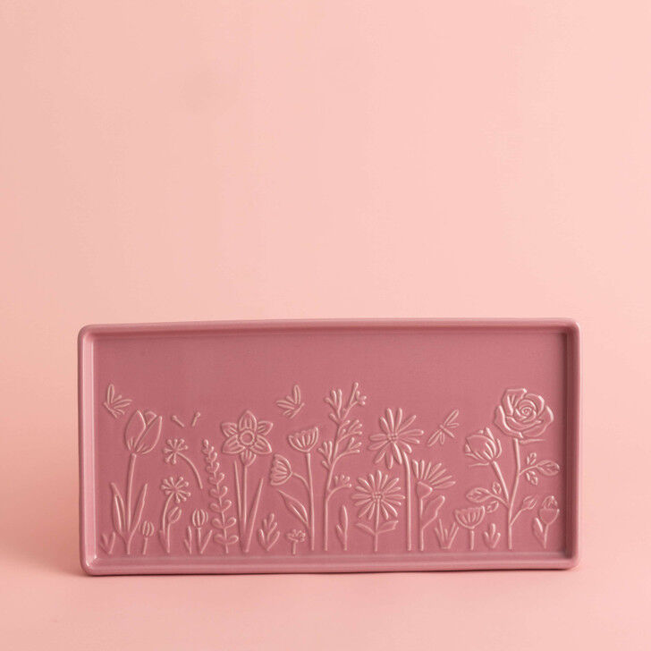 Mason Cash - In The Meadow Pink Rectangle Platter - 30x15x2cm