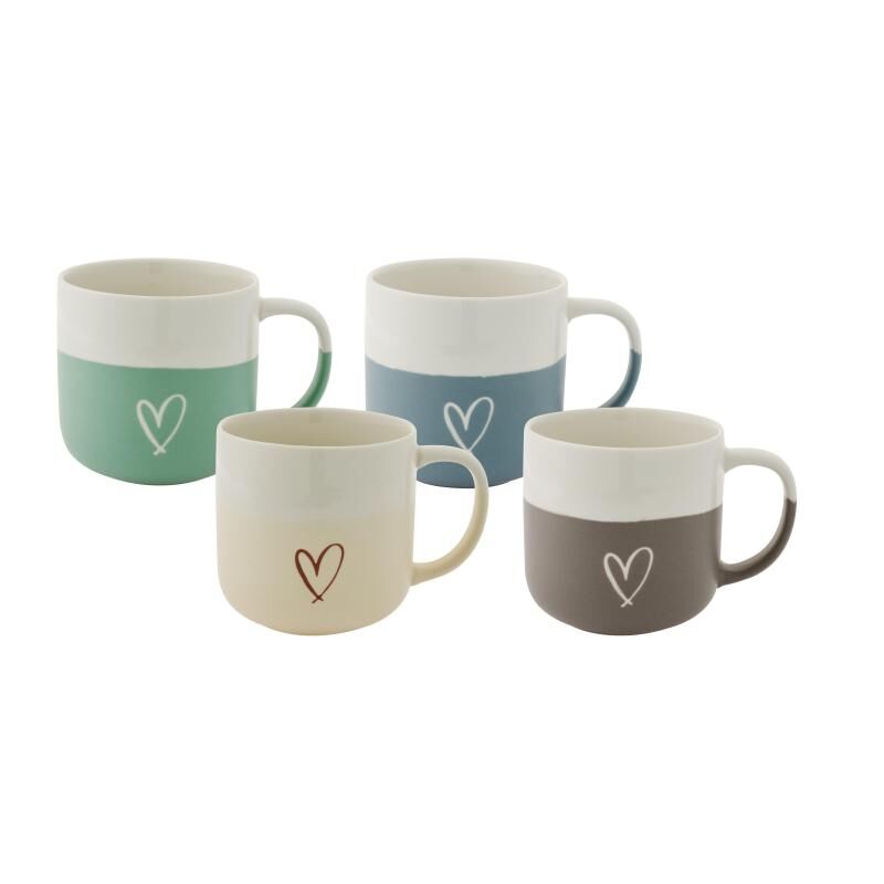 Bundanoon Classic Mug - Hearts (Set of 4)