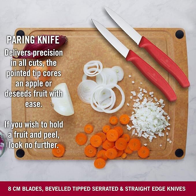 Victorinox Swiss Classic Paring Knife 3pc Set Red
