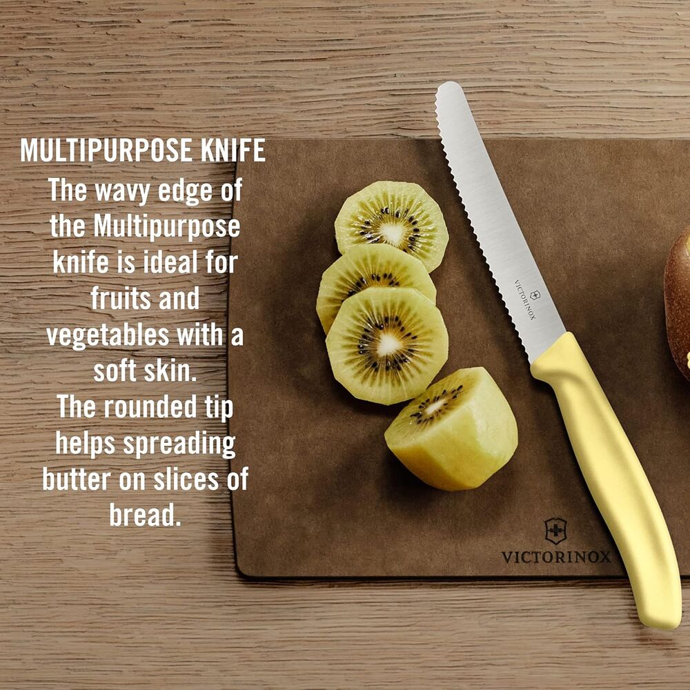 Victorinox Swiss Classic Paring Knife 3pc Set with Universal Peeler Citrus Lemon