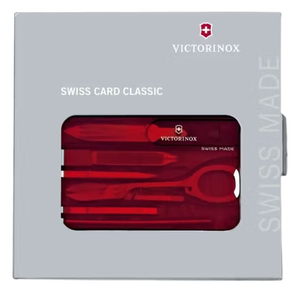 Victorinox Swisscard - Classic Translucent Red