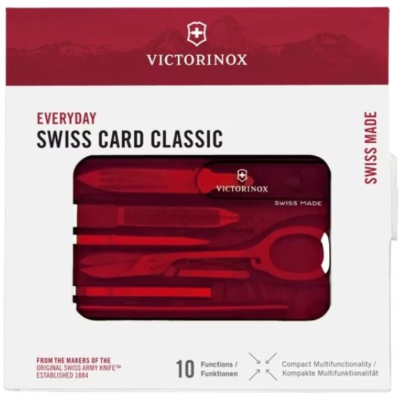Victorinox Swisscard - Classic Translucent Red