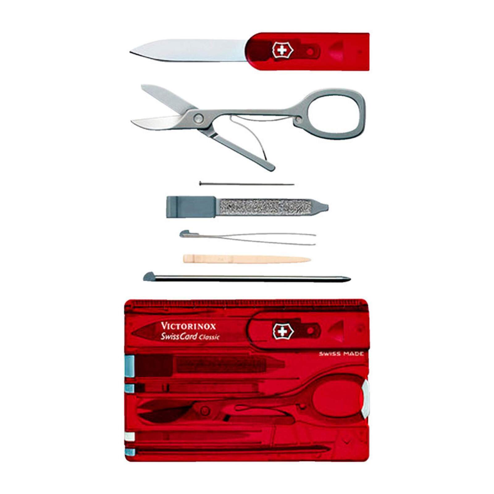 Victorinox Swisscard - Classic Translucent Red