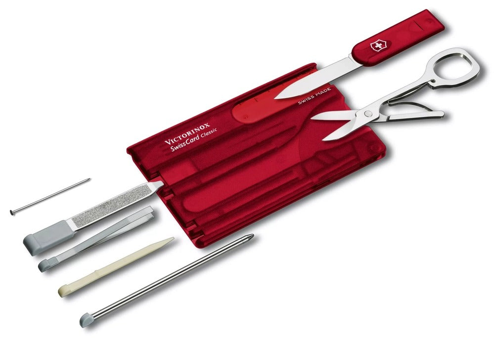 Victorinox Swisscard - Classic Red Translucent