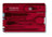 Victorinox Swisscard - Classic Red Translucent