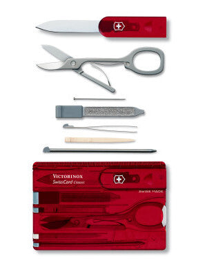 Victorinox Swisscard - Classic Red Translucent