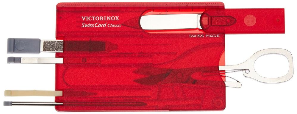 Victorinox Swisscard - Classic Red Translucent