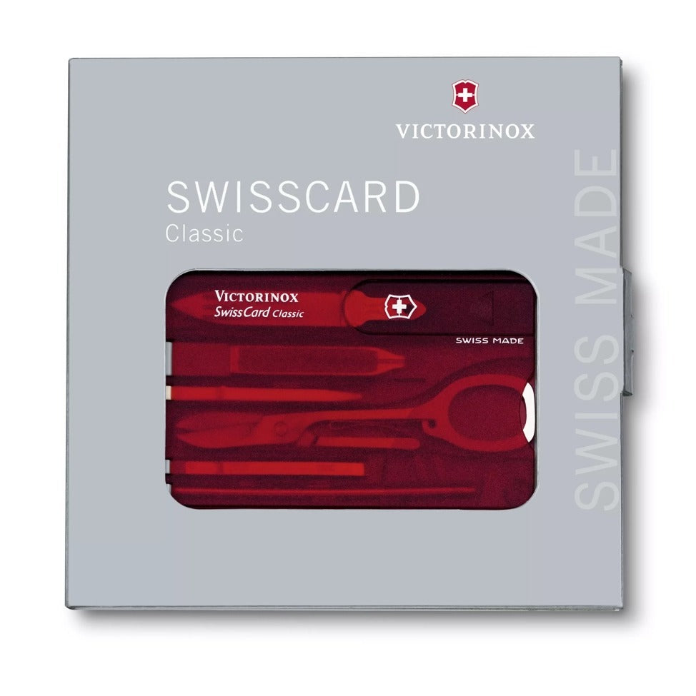 Victorinox Swisscard - Classic Red Translucent