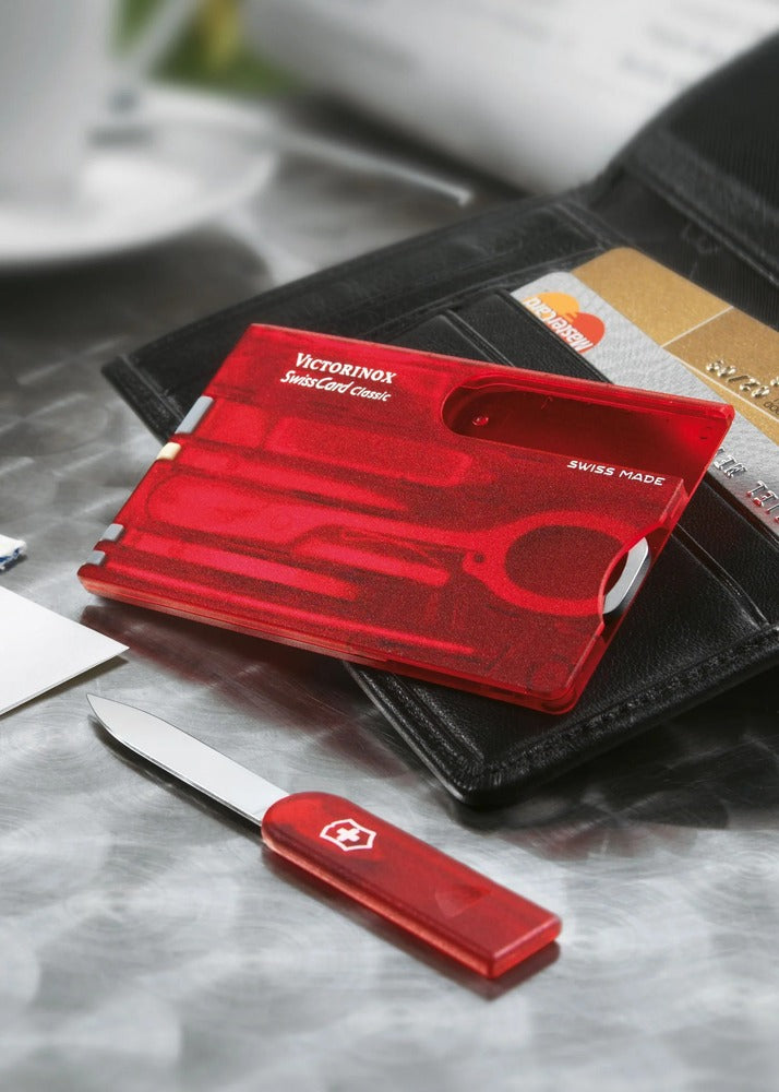 Victorinox Swisscard - Classic Red Translucent