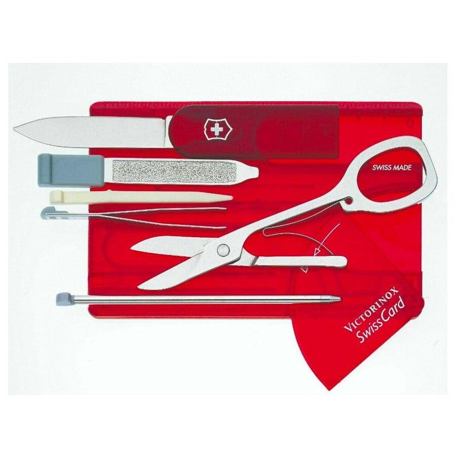 Victorinox Swisscard - Classic Red Translucent