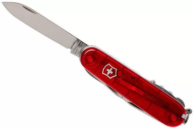 Victorinox Swiss Army Knife - Climber Red Translucent