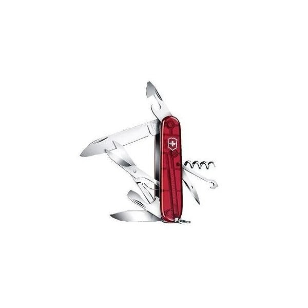 Victorinox Swiss Army Knife - Climber Red Translucent