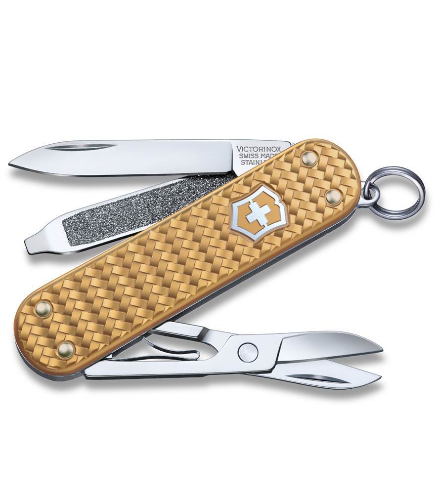 Victorinox Swiss Army Knife - Classic SD Precious Alox Brass Gold