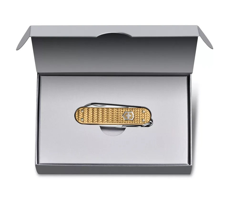 Victorinox Swiss Army Knife - Classic SD Precious Alox Brass Gold