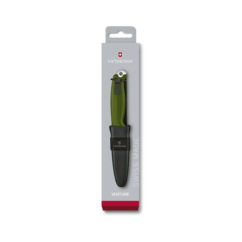 Victorinox Swiss Army Knife - Venture Olive with Sheath and Belt Carry Loop