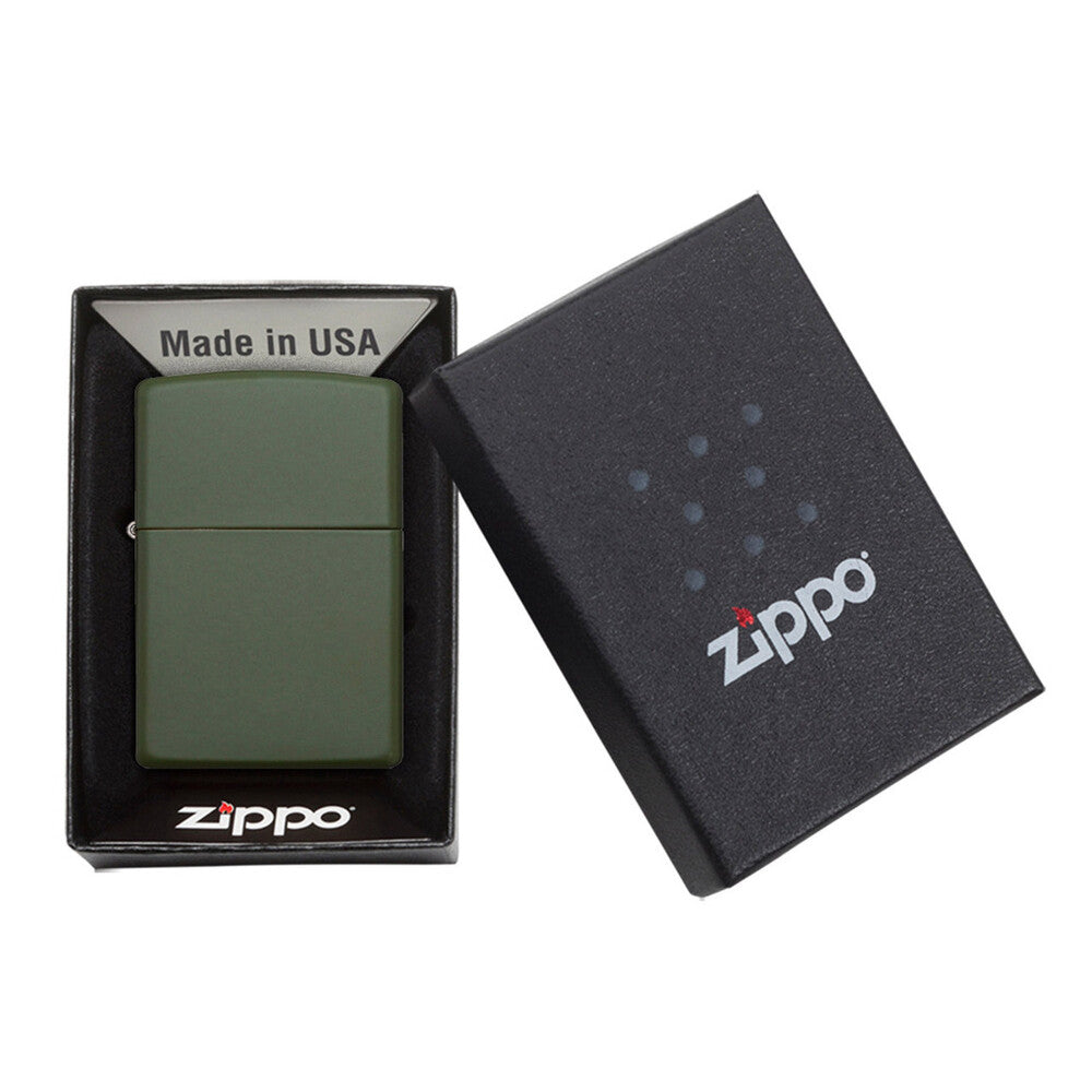 Zippo Lighter - Green Matte