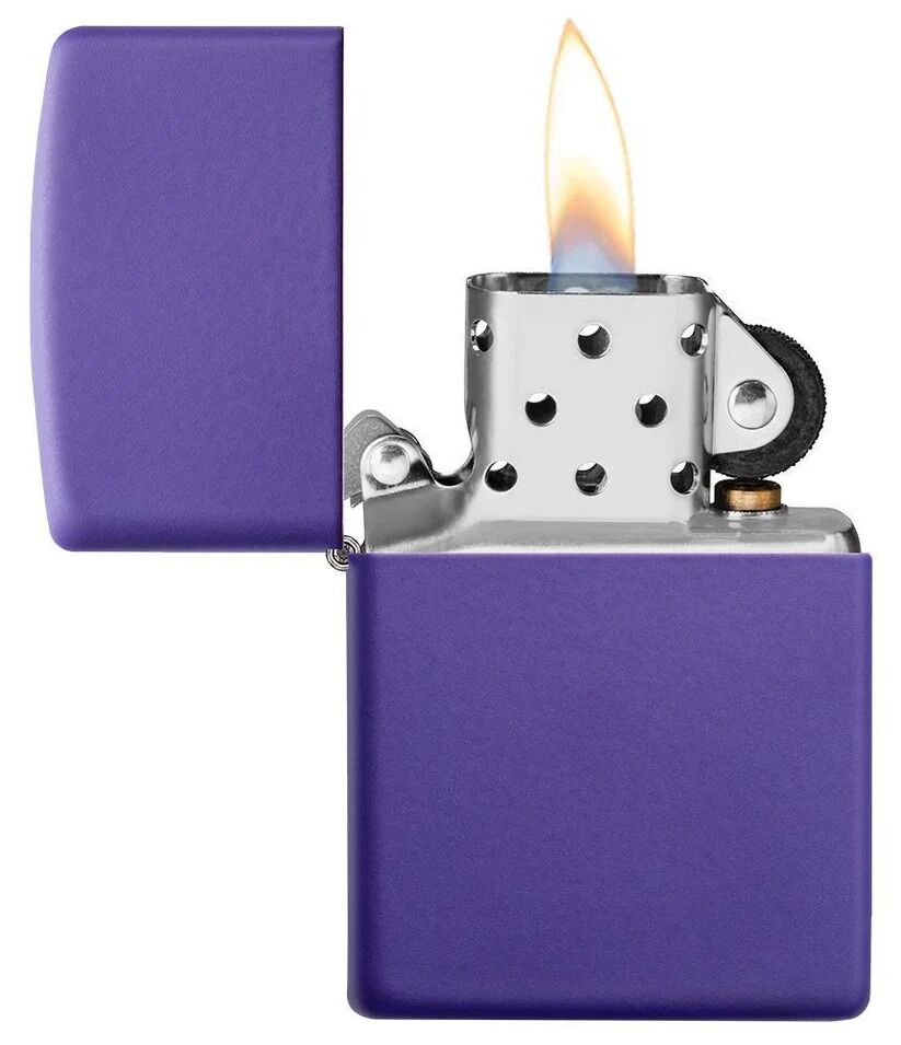 Zippo Lighter - Classic Purple Matte