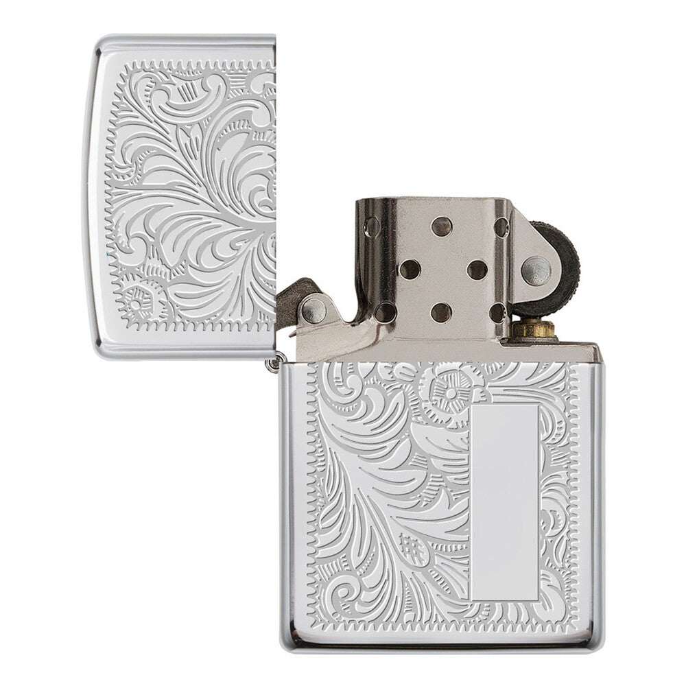 Zippo Lighter - Venetian High Polish Chrome