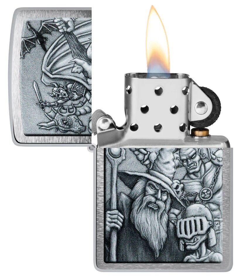 Zippo Lighter - Mystical Beings Design