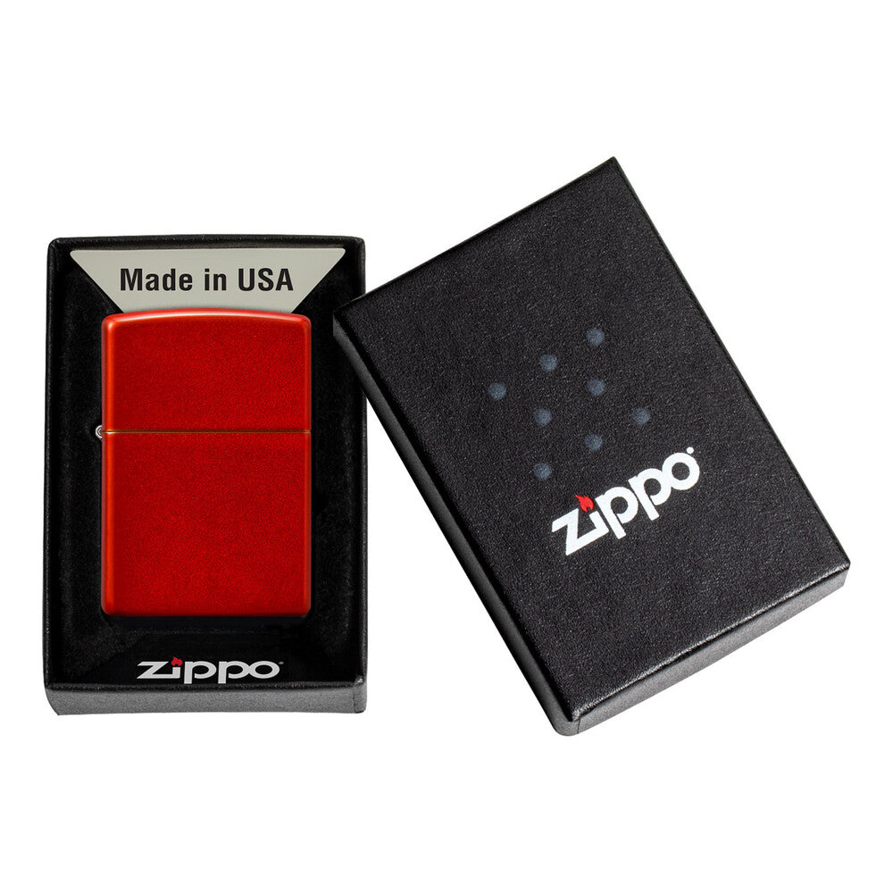 Zippo Lighter - Metallic Red Matte