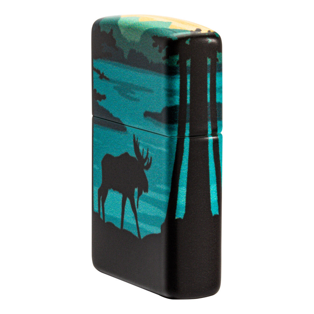 Zippo Lighter - Moose Landscape